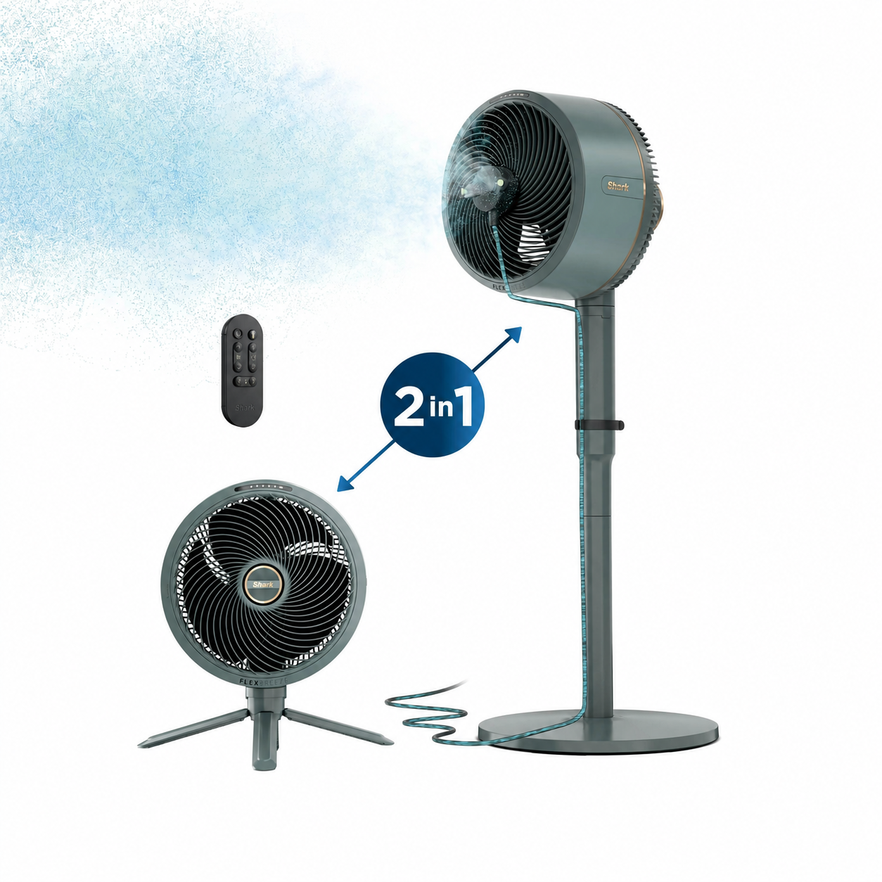 Portable Cooling Fan System – Hawaiian Grey