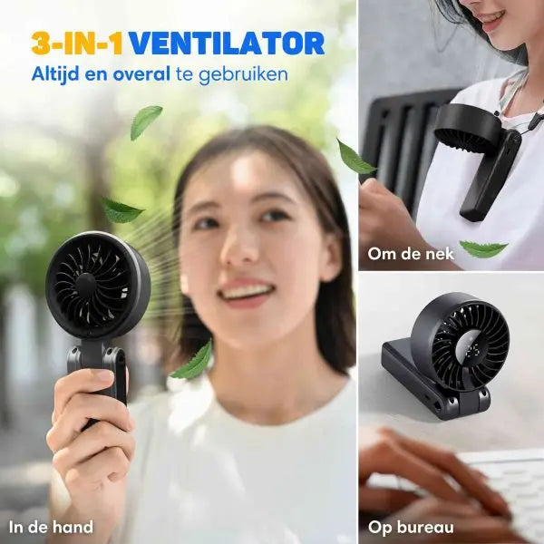 Pocket Fan — Foldable Handheld